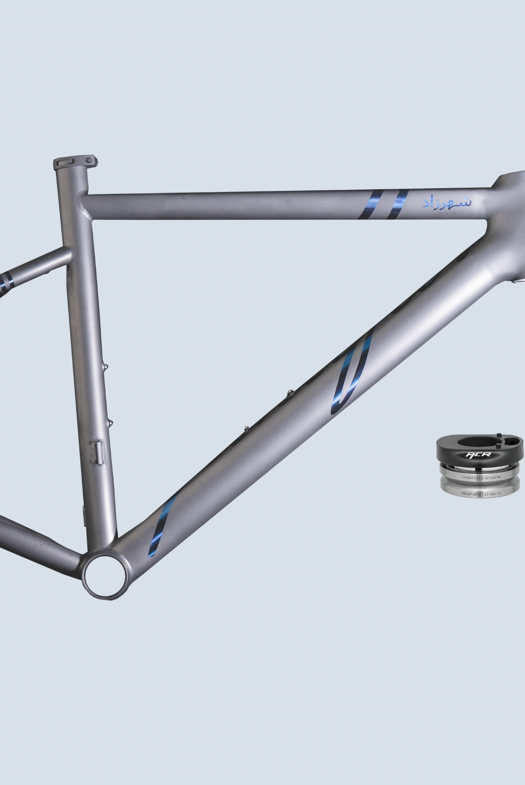 Qunafa Shahrazad titanium allroad bike — full frame studio shot