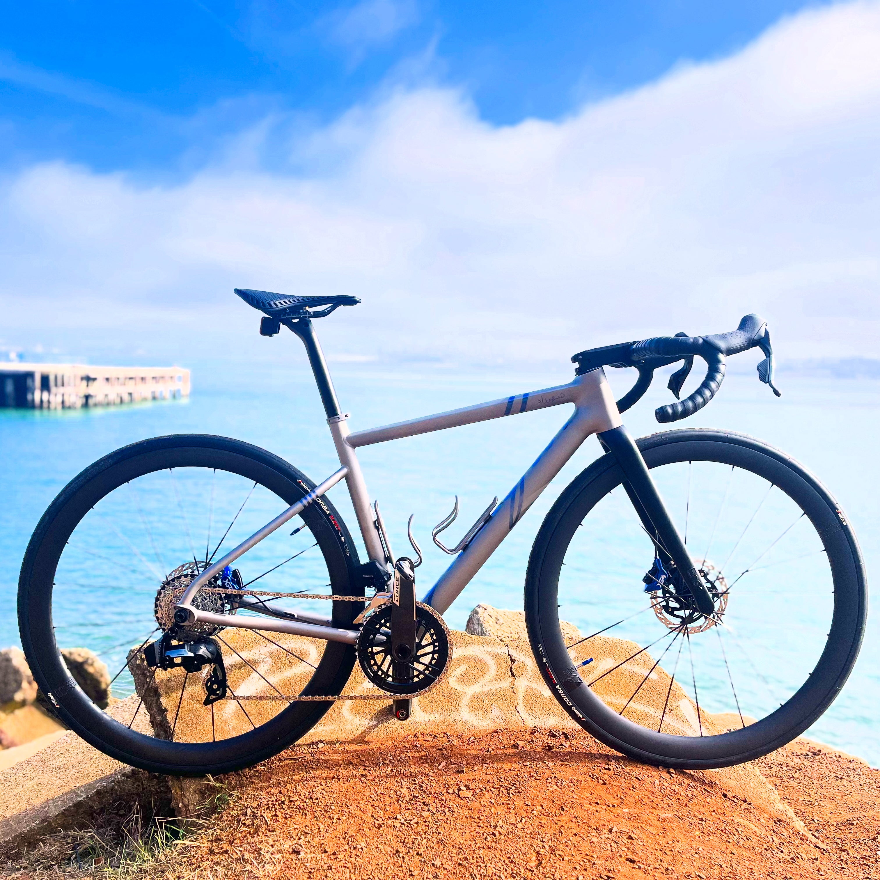 Qunafa Shahrazad titanium allroad frame detail